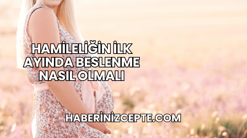 Hamileliğin İlk Ayında Beslenme Nasıl Olmalı