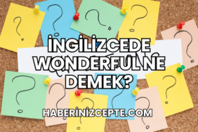 İngilizcede Wonderful Ne Demek?