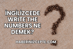İngilizcede Write the Numbers Ne Demek?