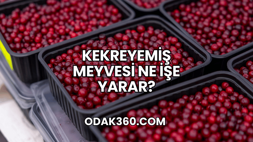 Kekreyemiş Meyvesi Ne İşe Yarar?