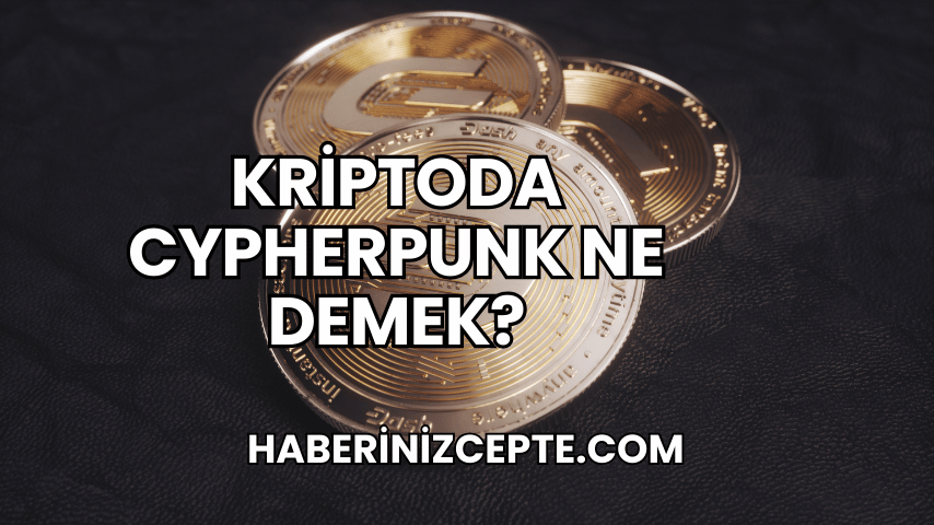 Kriptoda Cypherpunk Ne Demek?