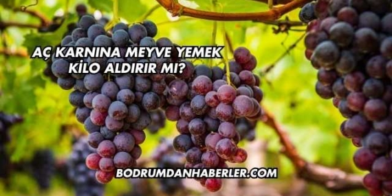 Aç Karnına Meyve Yemek Kilo Aldırır mı?
